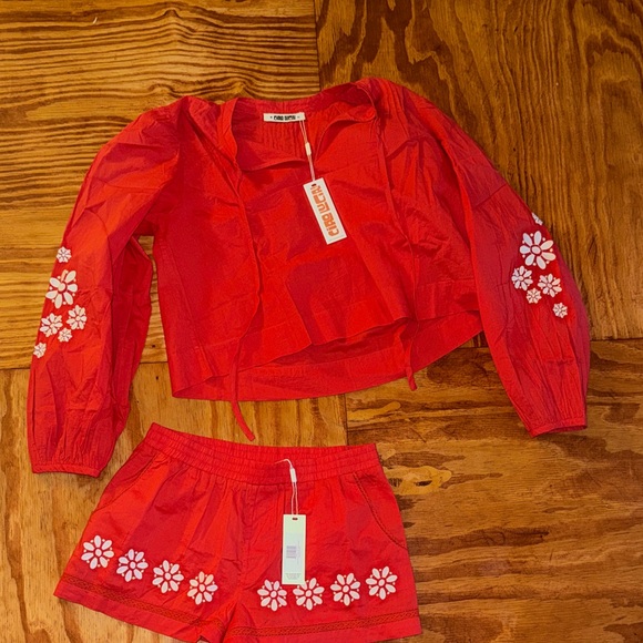 Ciao Lucia Pants - Ciao Lucia Salm Top and Samaya Shorts Set